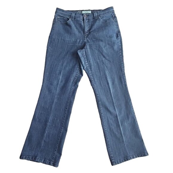 Charter Club Jeans Women's Size 12S (W36 L29) Curvy Bootcut Dark Wash Slimming - Picture 1 of 16